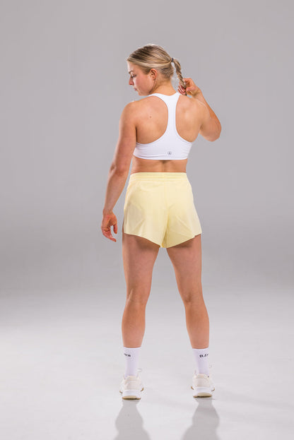 Halo Short Mid|High Rise  - Lemon Butter