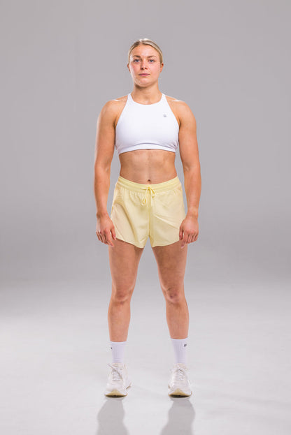 Halo Short Mid|High Rise  - Lemon Butter