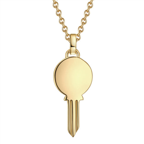 Hals Kette Schlüssel gold