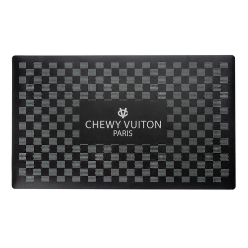 Haute Diggity Dog Black Checker Chewy Vuiton Placemat