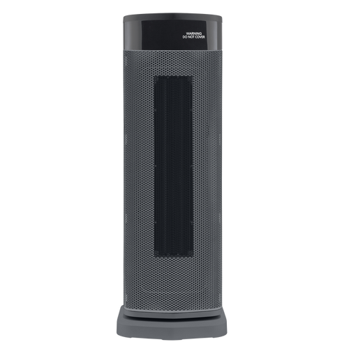 HeatFlux 2kw Digital Ceramic Tower Fan Heater with Remote Control - Grey