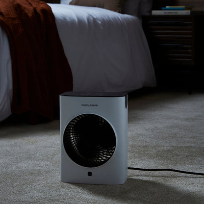 HeatFlux 2kw Upright Fan Heater with Remote Control - White