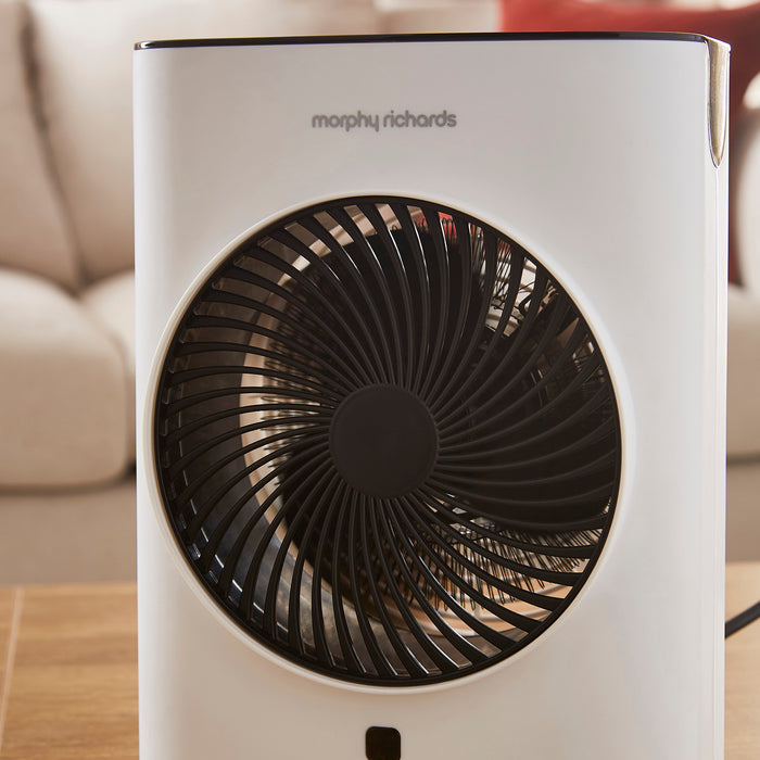 HeatFlux 2kw Upright Fan Heater with Remote Control - White