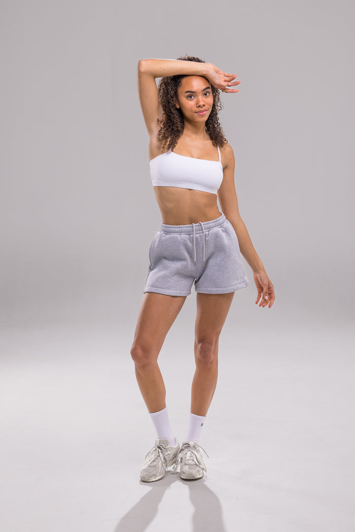Heavy Blend Jogger Short - Heather Grey