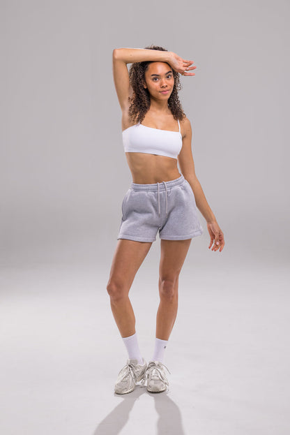 Heavy Blend Jogger Short - Heather Grey