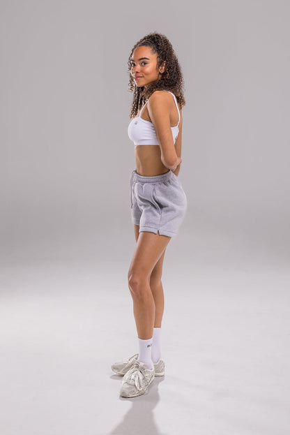 Heavy Blend Jogger Short - Heather Grey