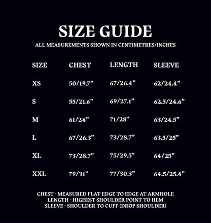 Christmas Hoodie Size Guide