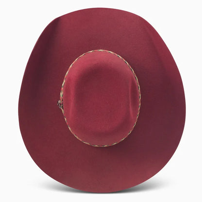 Hooey by Resistol 4X Bronc Burgundy Wool Felt Hat