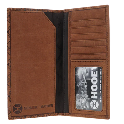 Hooey Classic "Monterey" Aztec Rodeo Wallet in Brown