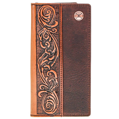 Hooey "Grayson" Rodeo Wallet in Brown and Tan