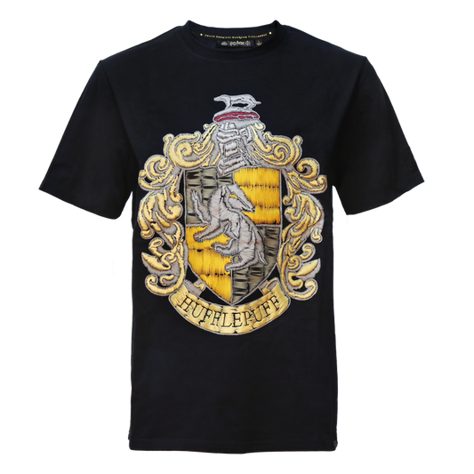 Hufflepuff Embroidery Print T-Shirt