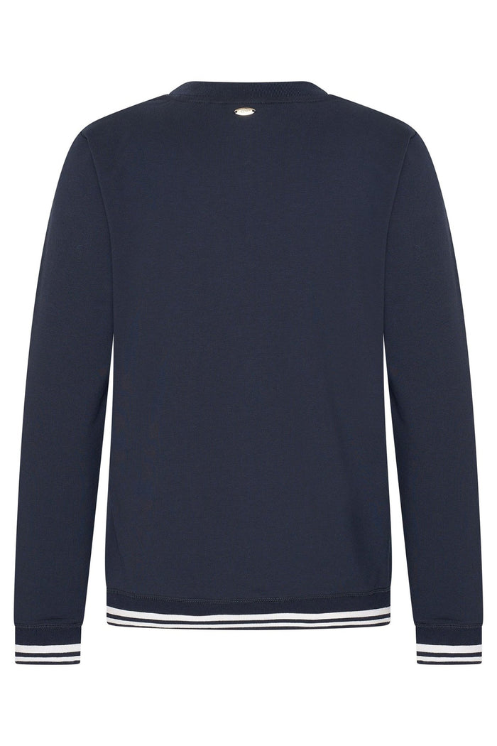 HV Society 0401103716 Matilda Sweater Navy - Dotique - HV Society