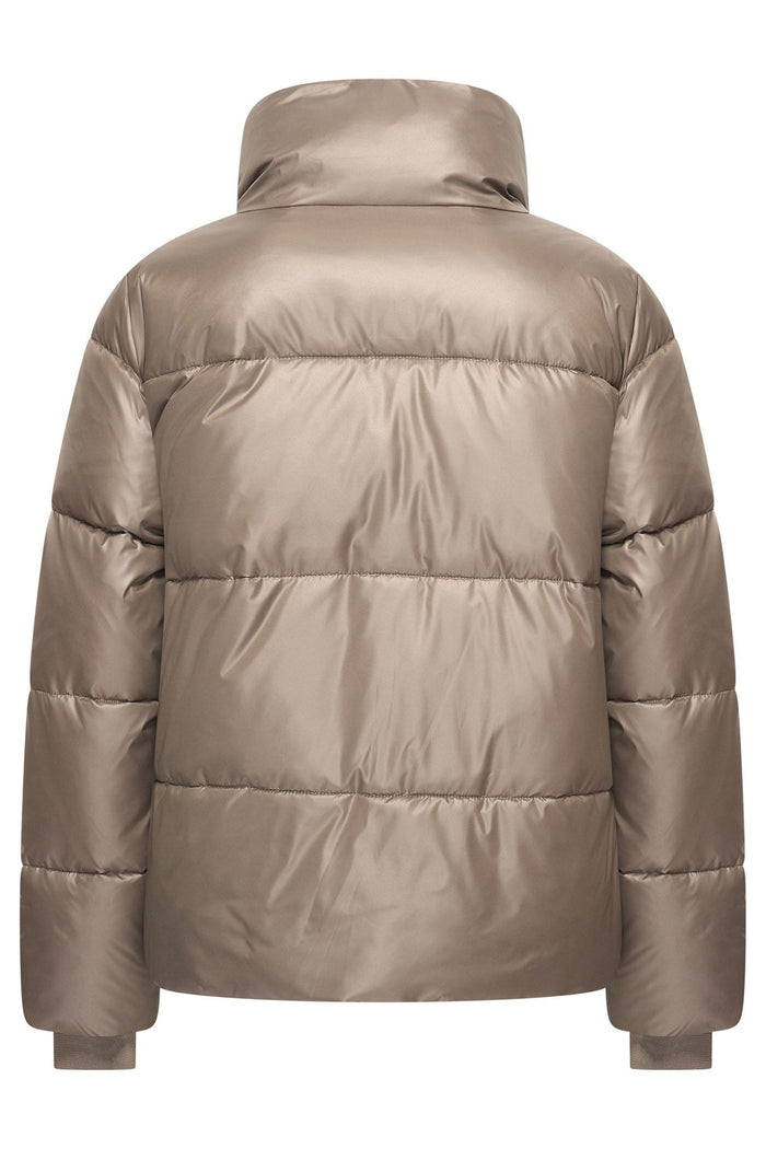 HV Society 0401103752 HVSAdan Dark Taupe Padded Jacket - Dotique - HV Society
