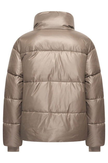HV Society 0401103752 HVSAdan Dark Taupe Padded Jacket - Dotique - HV Society