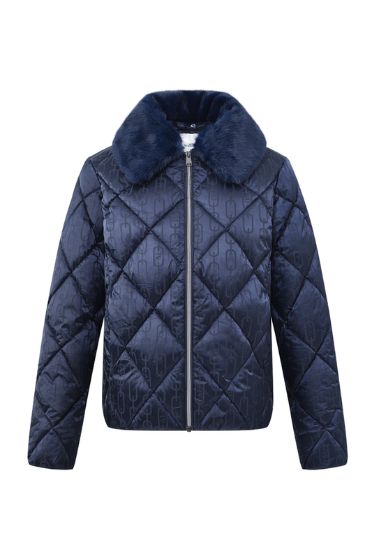 HV Society Jacket HVSJasmijn Navy 0406103857 quilted jacket Shop HV Society at Dotique