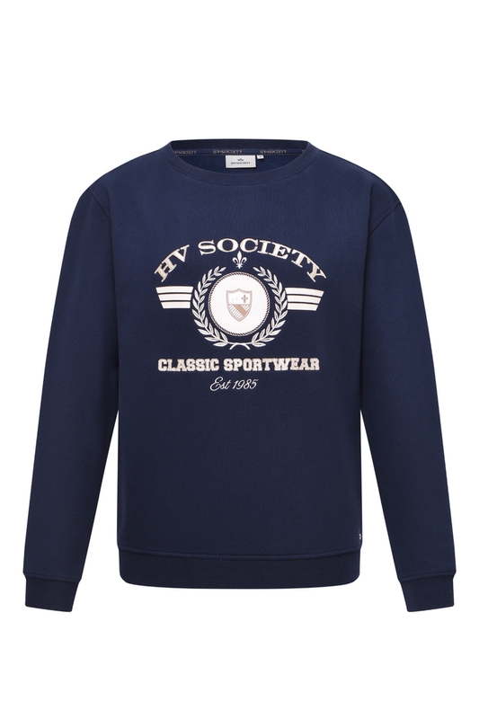 HV Society Jumper HVSAmelie Navy 0401103875 navy crew neck jumper Shop HV Society at Dotique