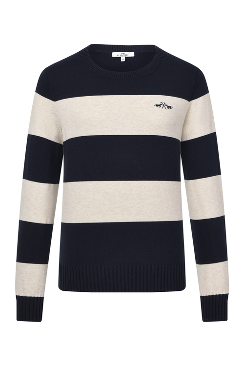 HV Society Jumper HVSXaja Navy 0409103855 navy and cream striped jumper Shop HV Society at Dotique