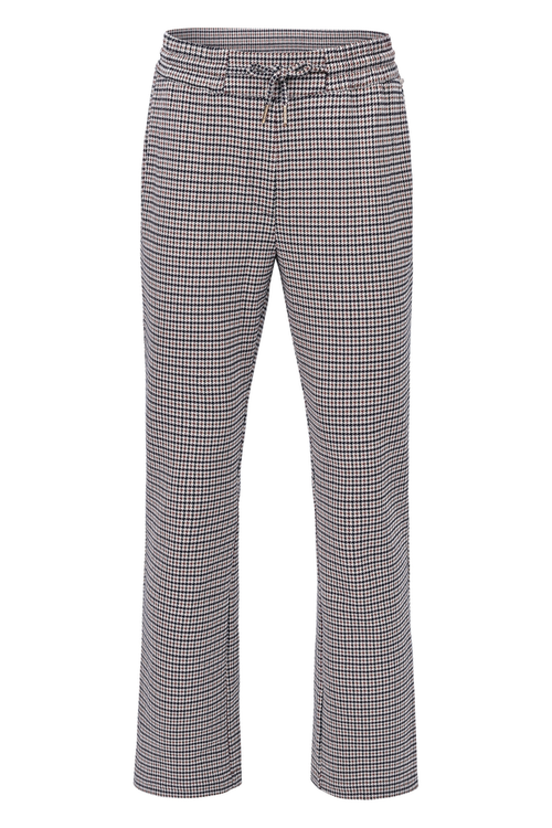 HV Society Trousers HVSCallie Navy 0201103855 navy checked trousers Shop HV Society at Dotique