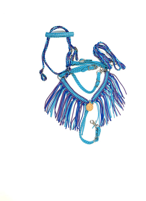 Pony Set-Blue, turquoise,lilac - Tiffanys Braided Tack LLC