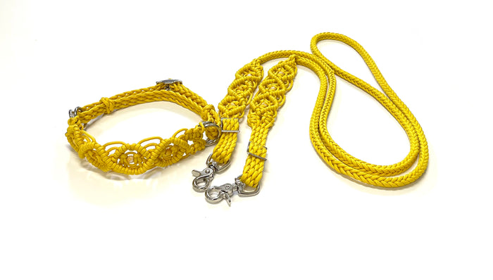 8' Fancy  braided loop reins with choice of adding hackamore
