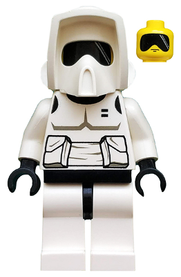 Imperial Scout Trooper - Yellow Head, Dark Gray Torso Print