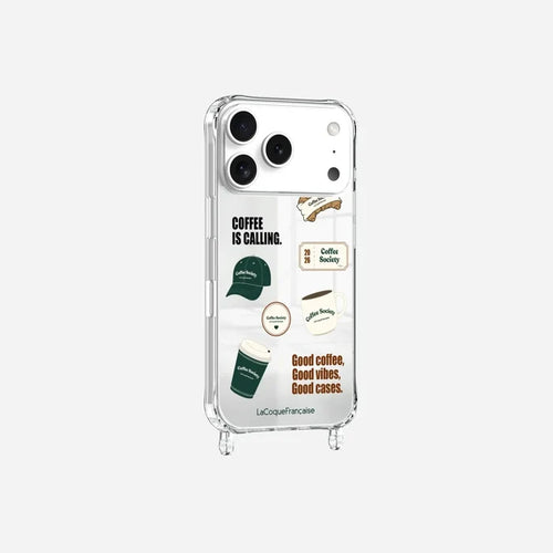 Iphone 17/18 Pro Patch Coffee Case Rings Mirror Printed