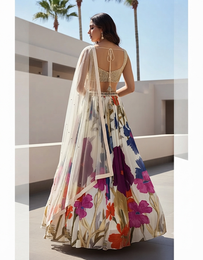 Ivory Lumina Lehenga Set