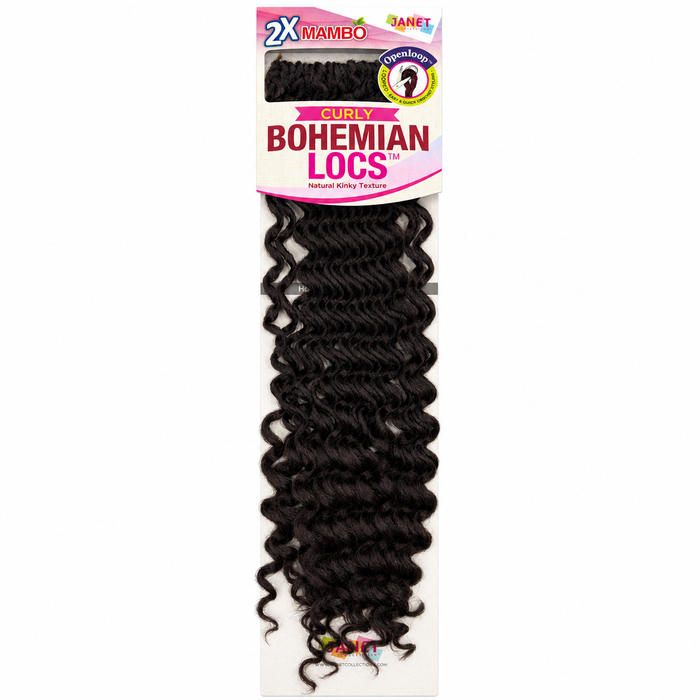 Janet Collection 2X Mambo Curly Bohemian Locs 18"