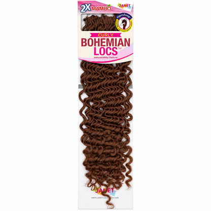 Janet Collection 2X Mambo Curly Bohemian Locs 18"