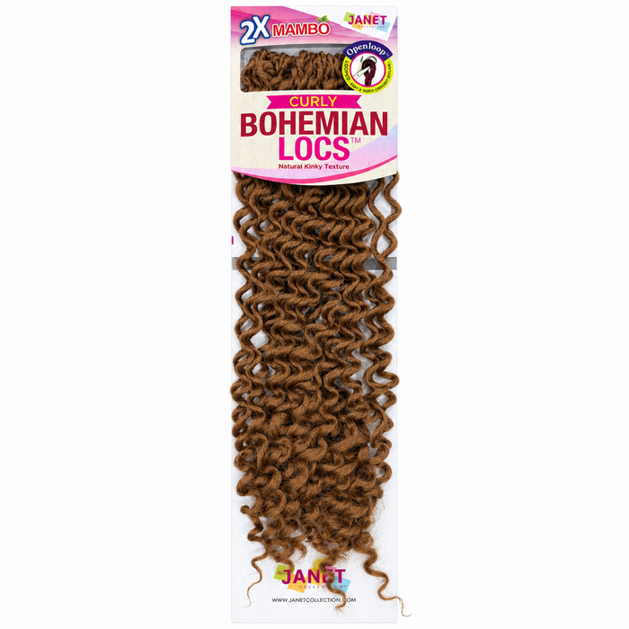Janet Collection 2X Mambo Curly Bohemian Locs 18"