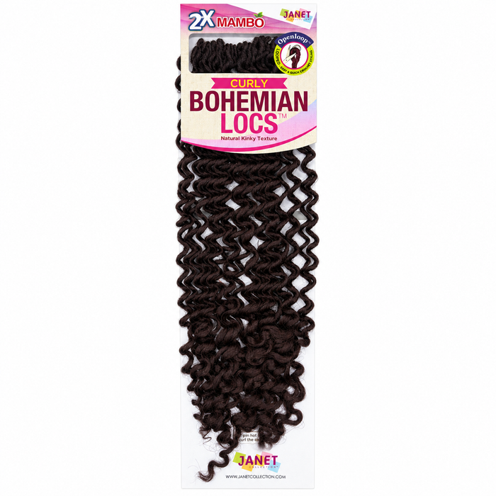 Janet Collection 2X Mambo Curly Bohemian Locs 18"