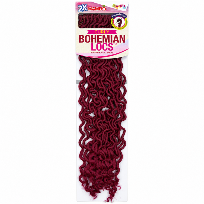 Janet Collection 2X Mambo Curly Bohemian Locs 18"