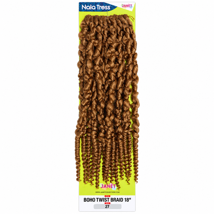 Janet Collection Boho Twist Braid 18" in colour 27