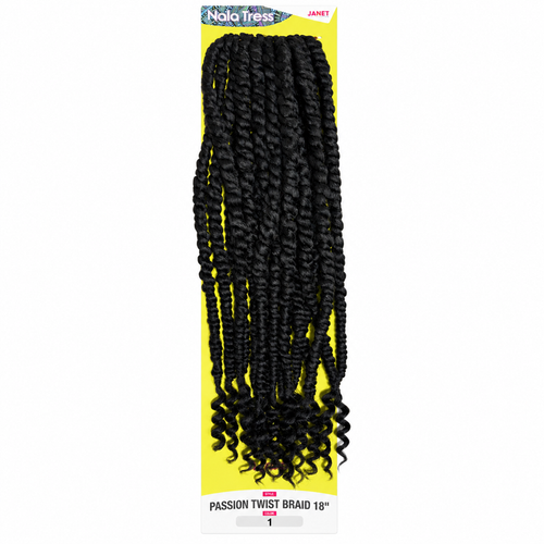 Janet Collection Passion Twist 18" in colour 1 jet black