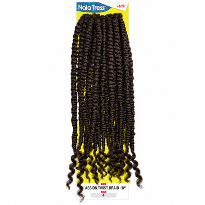 Janet Collection Passion Twist 18" in colour 4 medium brown