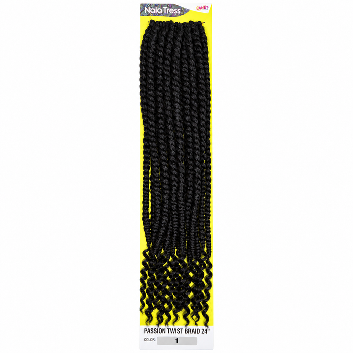 Janet Collection Passion Twist 24" in colour 1 jet black