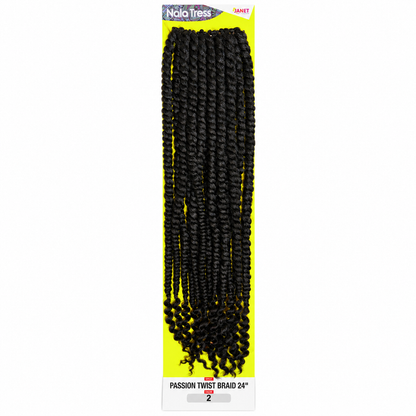 Janet Collection Passion Twist 24"  in colour 2 dark brown