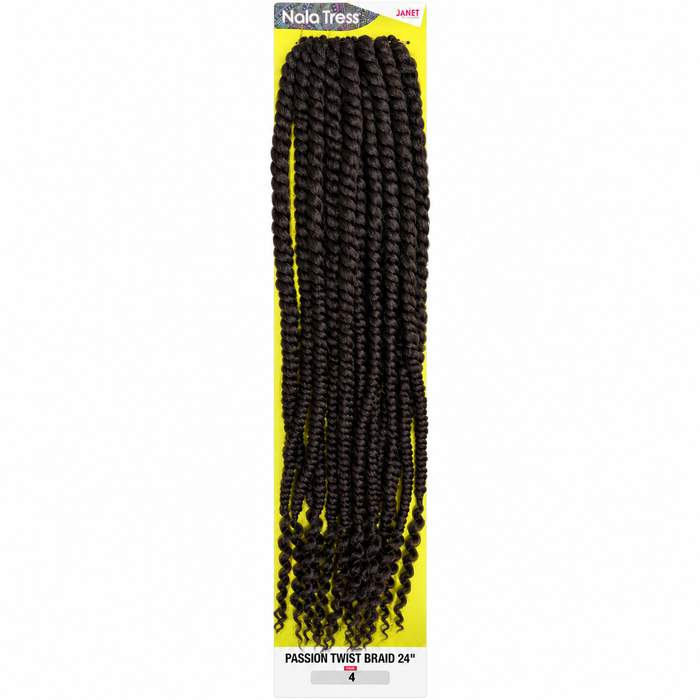 Janet Collection Passion Twist 24" in colour 4 medium brown