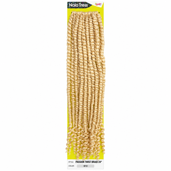 Janet Collection Passion Twist 24"  in colour 613 Light Blonde