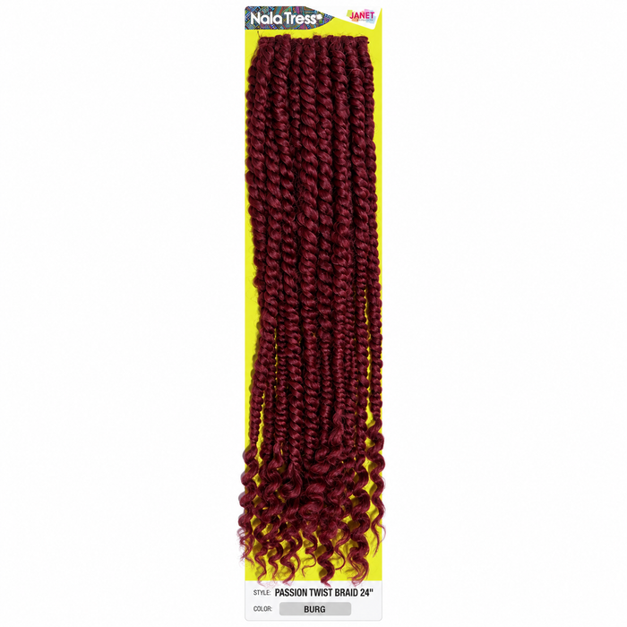 Janet Collection Passion Twist 24"  in colour BURG Burgundy