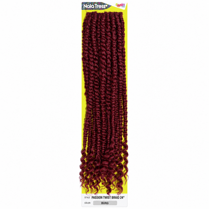 Janet Collection Passion Twist 24"  in colour BURG Burgundy
