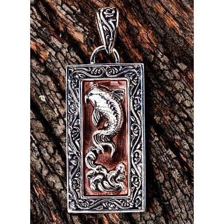 Japanese Koi Silver Pendant [7]