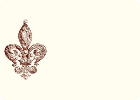 Jeweled Fleur De Lys A6 Notes