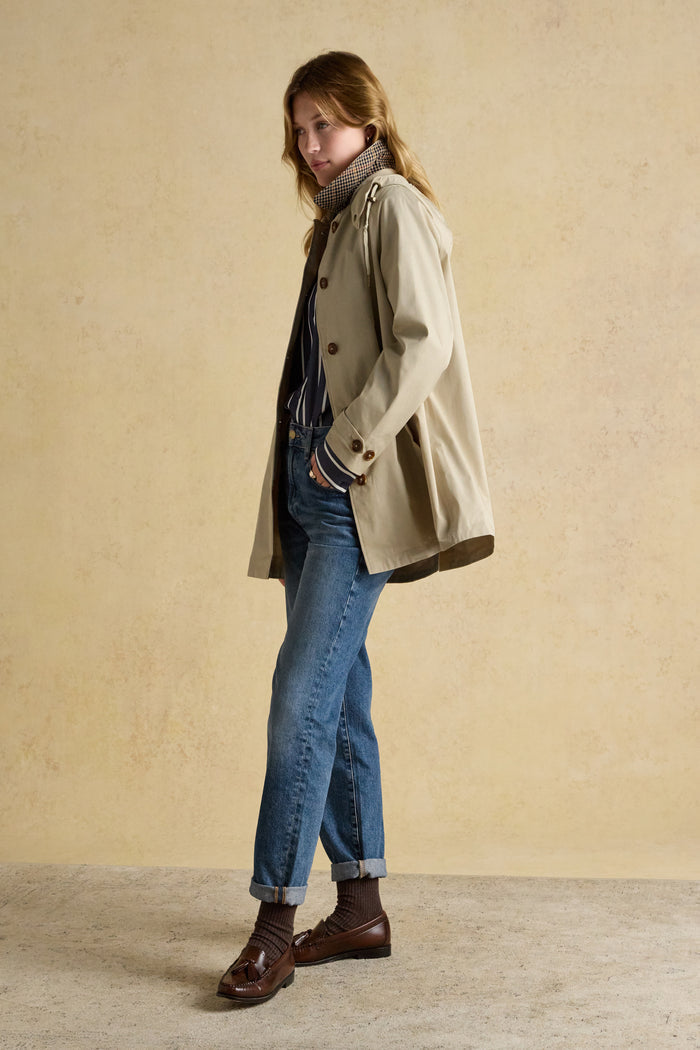 The Joules Rainmore coat is a stylish solution to unpredictable weather. Shop Joules at Dotique.