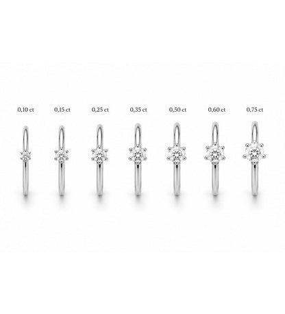 Juliette Diamantring 0,10-0,75 ct | Vigsel / Förlovningsring 18k. Guld