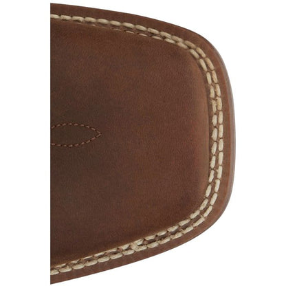 Justin Men's Big News Western Boot in Black & Brown Cowhide