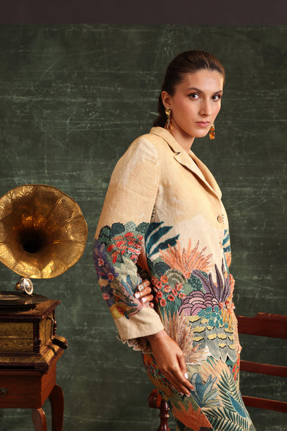 Kaira Embroidered Blazer Set Singapore
