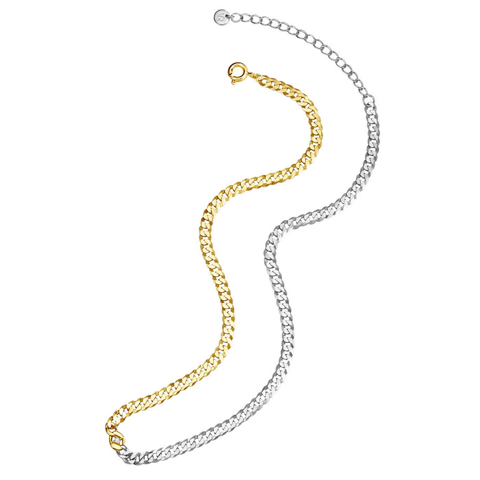 Kette Bi-color mit Zirkonia