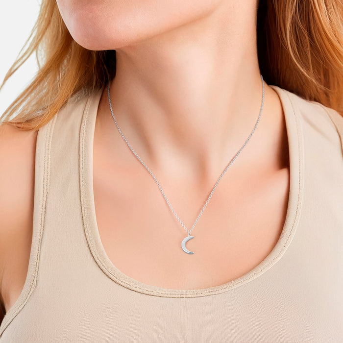 Kette mit Anhänger MOND silber