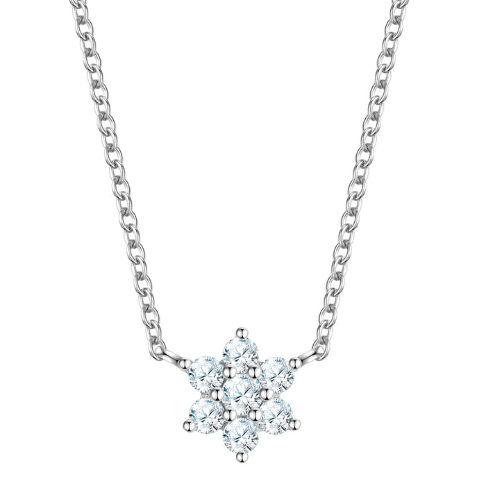 Kette mit Anhänger STERN mit Zirkonia silber